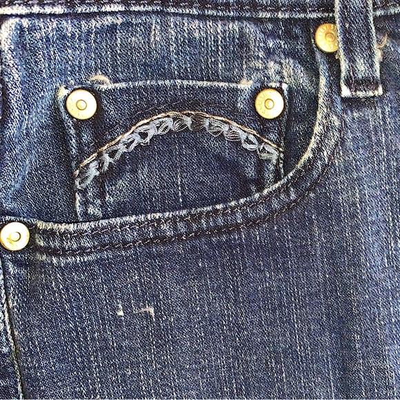 Levi’s 505 Straight Leg Special Detail Size 8 Blue Jeans - Picture 10 of 10